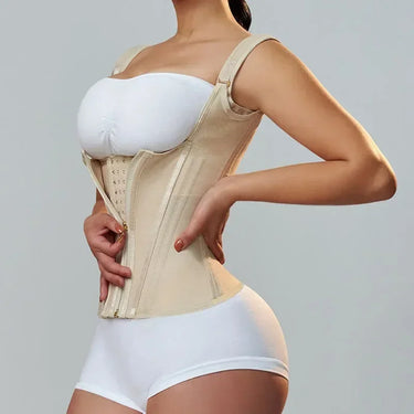 Gaine Corset Ventre Plat - beige vu latérale - cocoonease